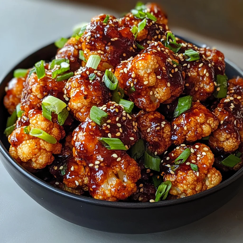 Air Fried Korean Chili Cauliflower Vegan