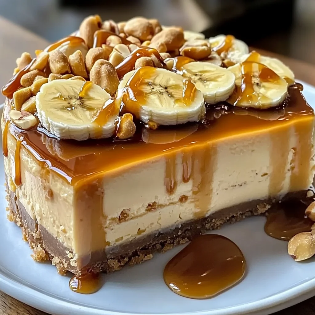 Banana Caramel Nut Cheesecake Recipe - Easy & Tasty