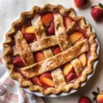 Brown Butter Strawberry Peach Pie