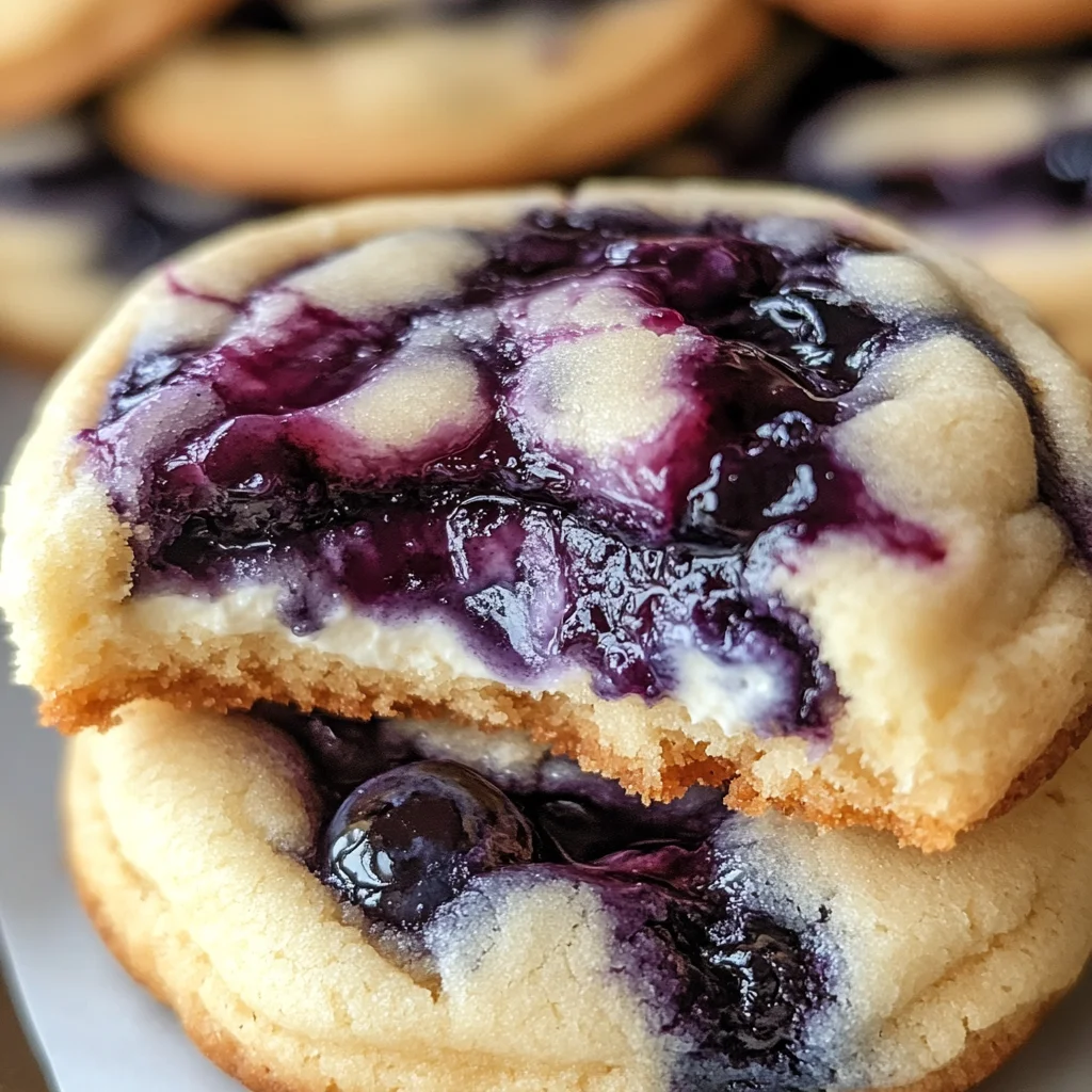 Easy Blueberry Cheesecake Swirl Cookie