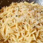 Garlic Parmesan Orzo Pasta Recipe