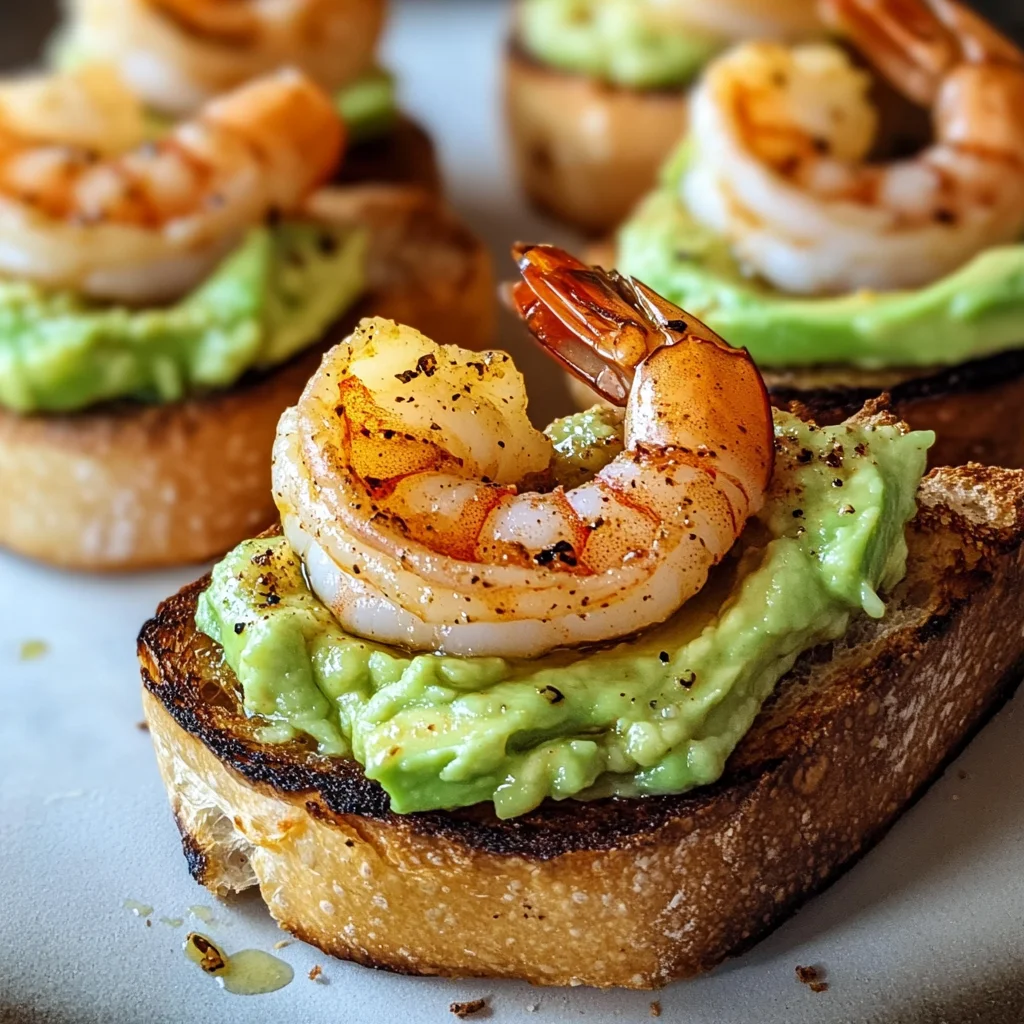 Garlic Shrimp Crostini with Avocado: A Flavorful Bite-Sized Delight
