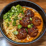 General Tso’s Meatball Ramen
