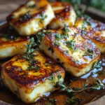 Halloumi with Honey and Thyme