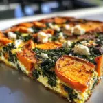 Irresistible Roasted Sweet Potato Kale Frittata Feta in 4 Easy Steps