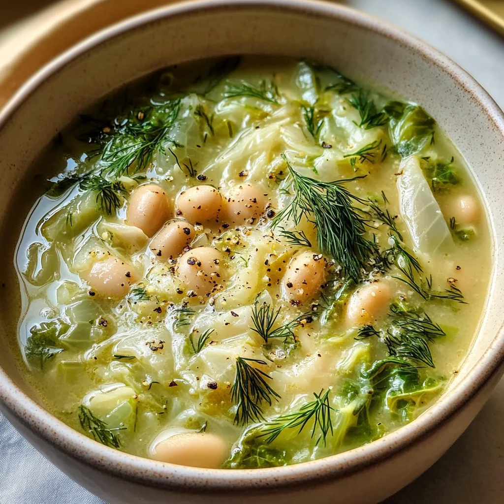 Lemon Dill Cabbage Soup