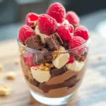 Raspberry Brownie Parfaits