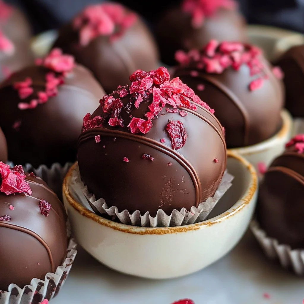 Raspberry Chocolate Truffles