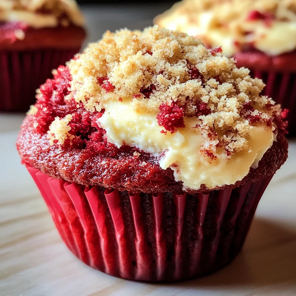 Red Velvet Cream Cheese Muffins