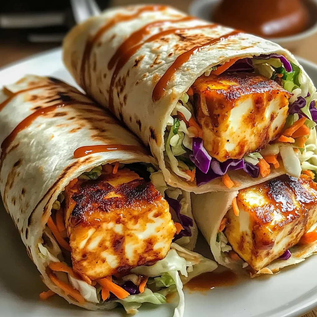 Sweet Chili Halloumi Wraps