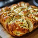 Swirled Garlic Herb And Cheese Bread