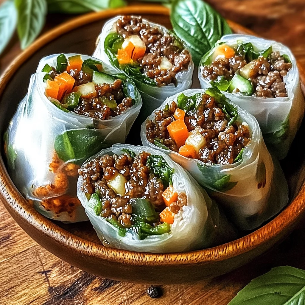 Thai Basil Beef Rolls That Will Spice Up Your Weeknight Dinner