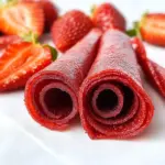 3-Ingredient Homemade Strawberry Fruit Roll-Ups