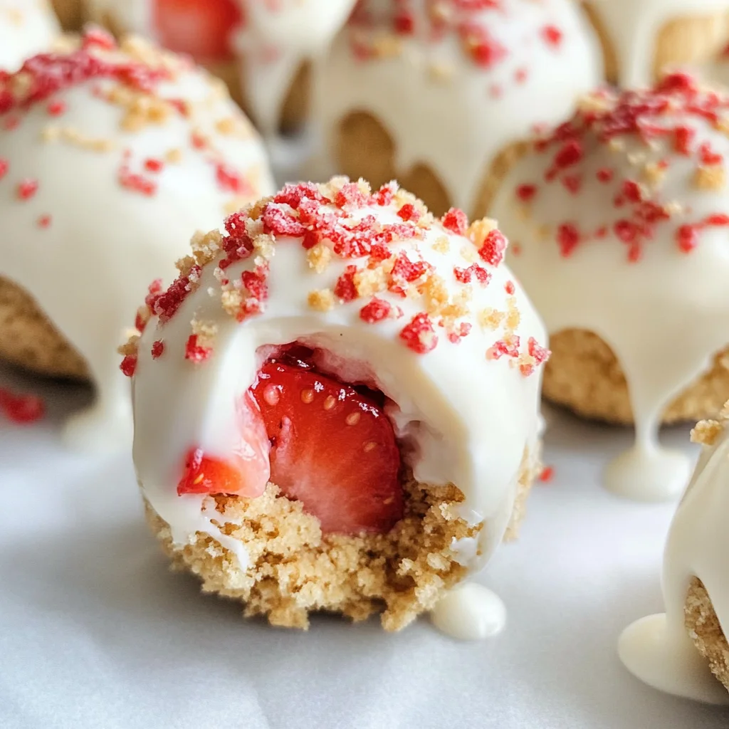 5 Ingredient Strawberry Shortcake Bites