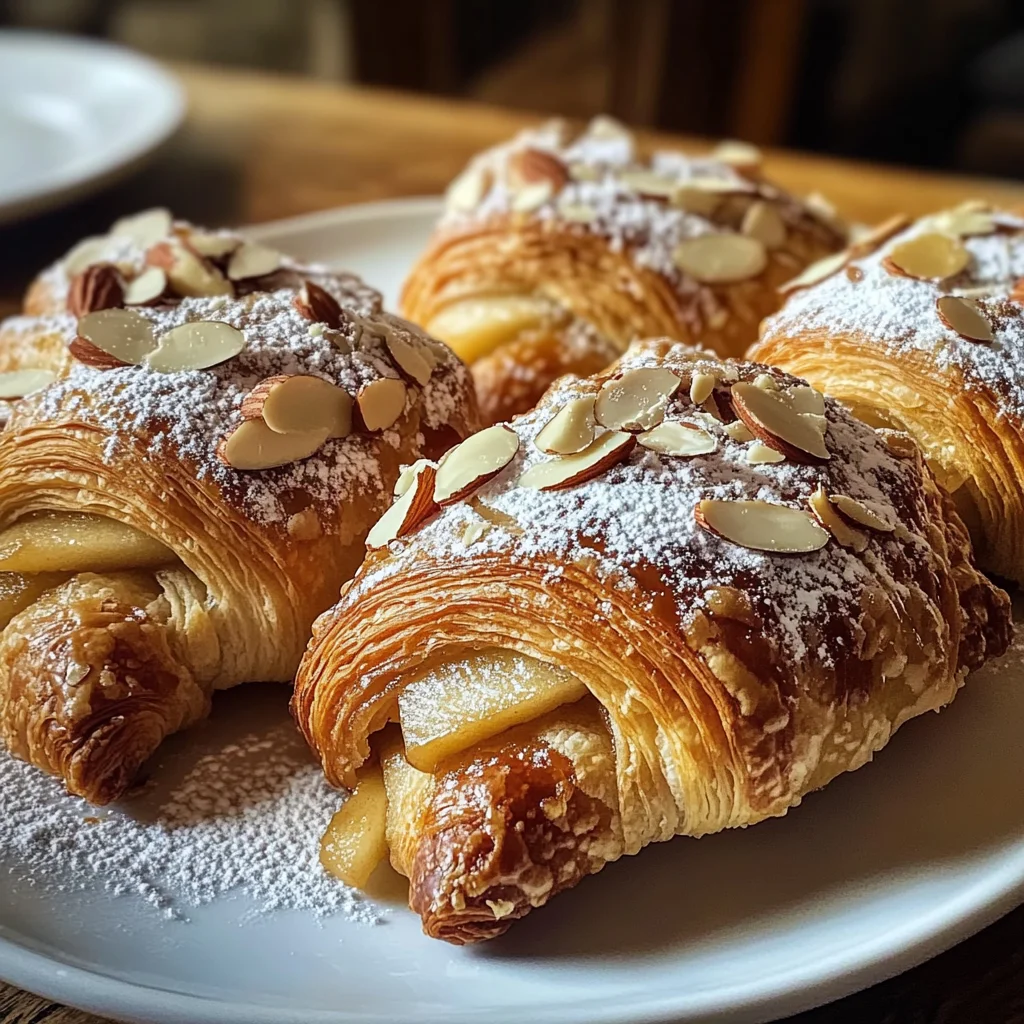 Apple Pie Almond Croissants Recipe