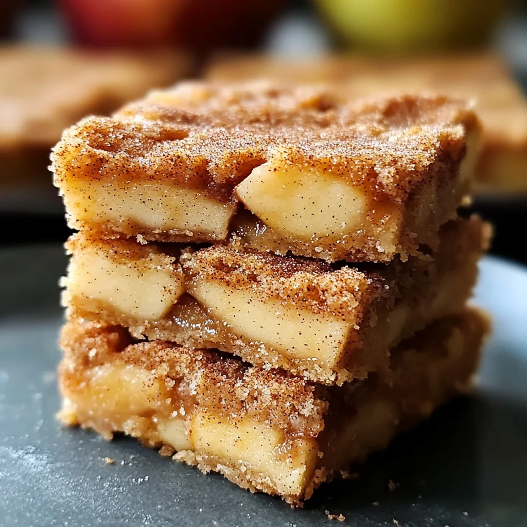 Apple Snickerdoodle Bars