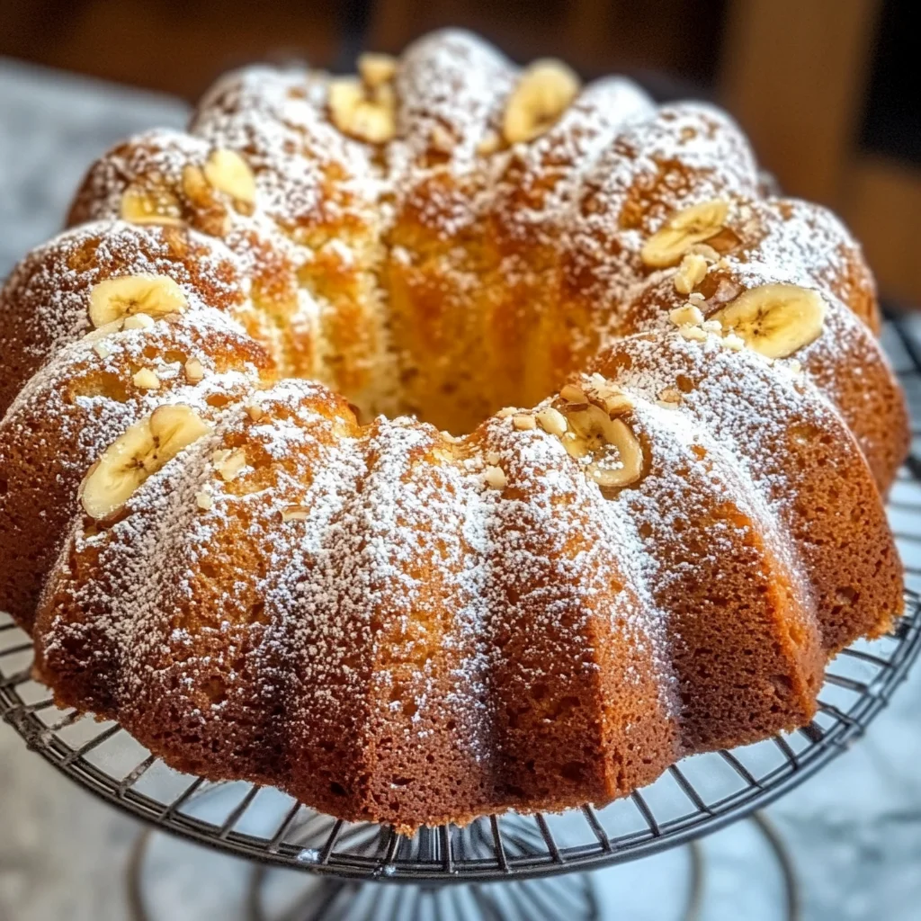 Banana Bread Bundt Cake