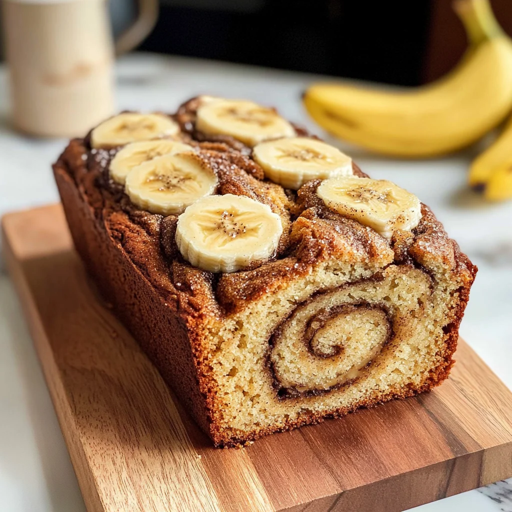 Cinnamon Swirled Banana Bread