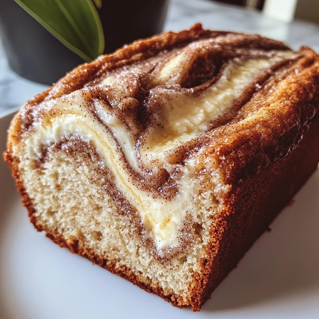 Cream Cheese Cinnamon Swirl Banana Bread