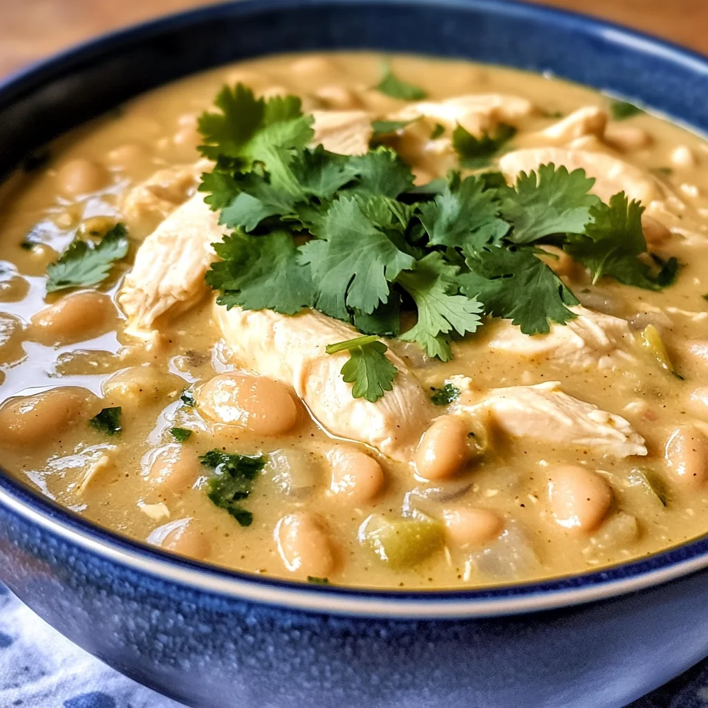 Crockpot Creamy White Chicken Chili