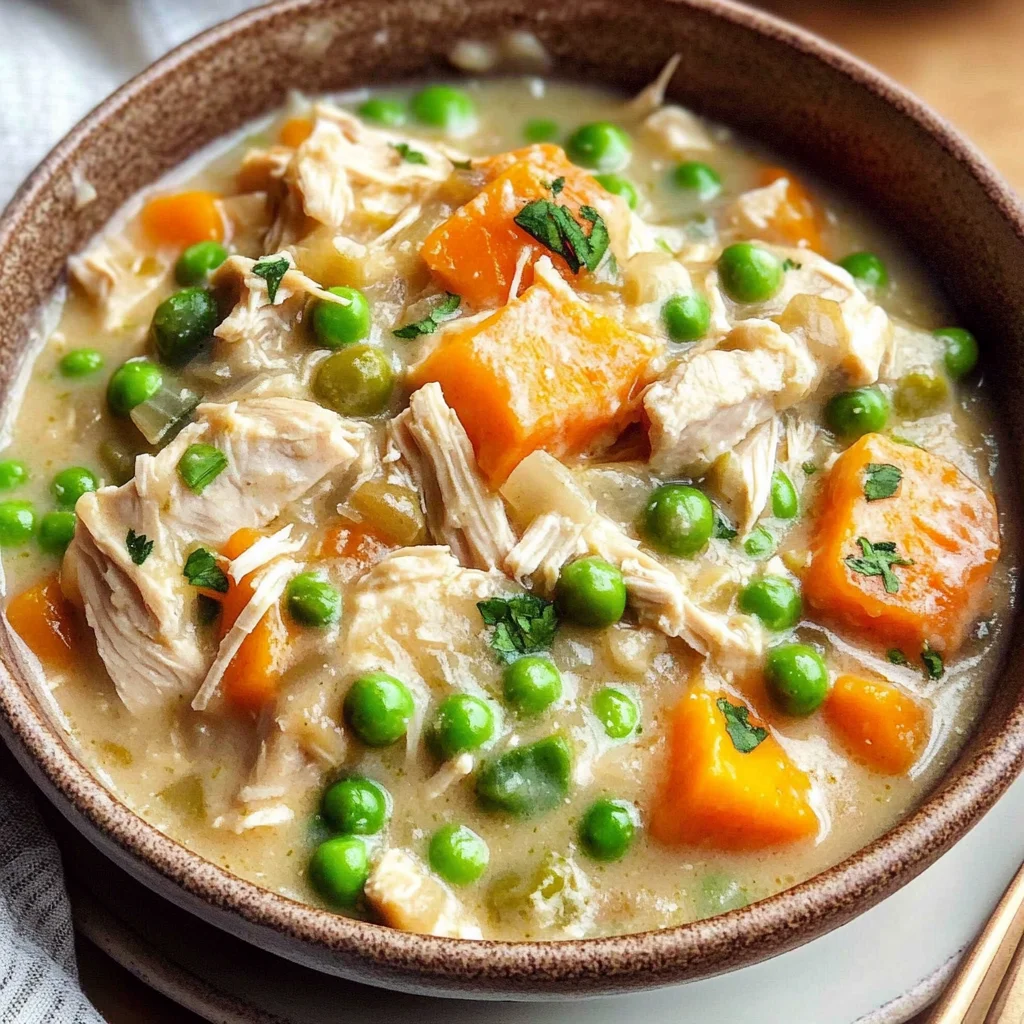 Crustless Chicken Pot Pie