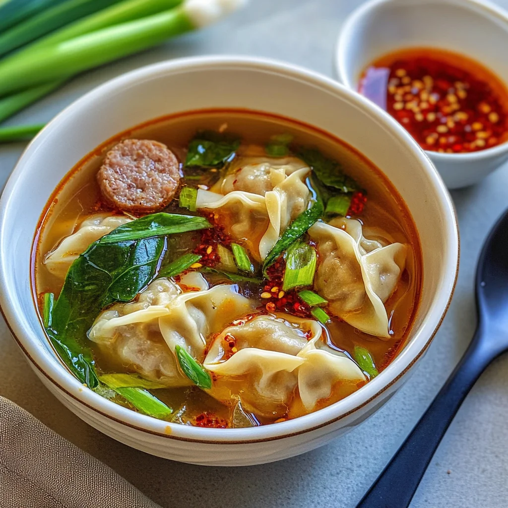 Deconstructed Wonton Soup