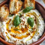 Delicious Ricotta Dip with Hot Honey