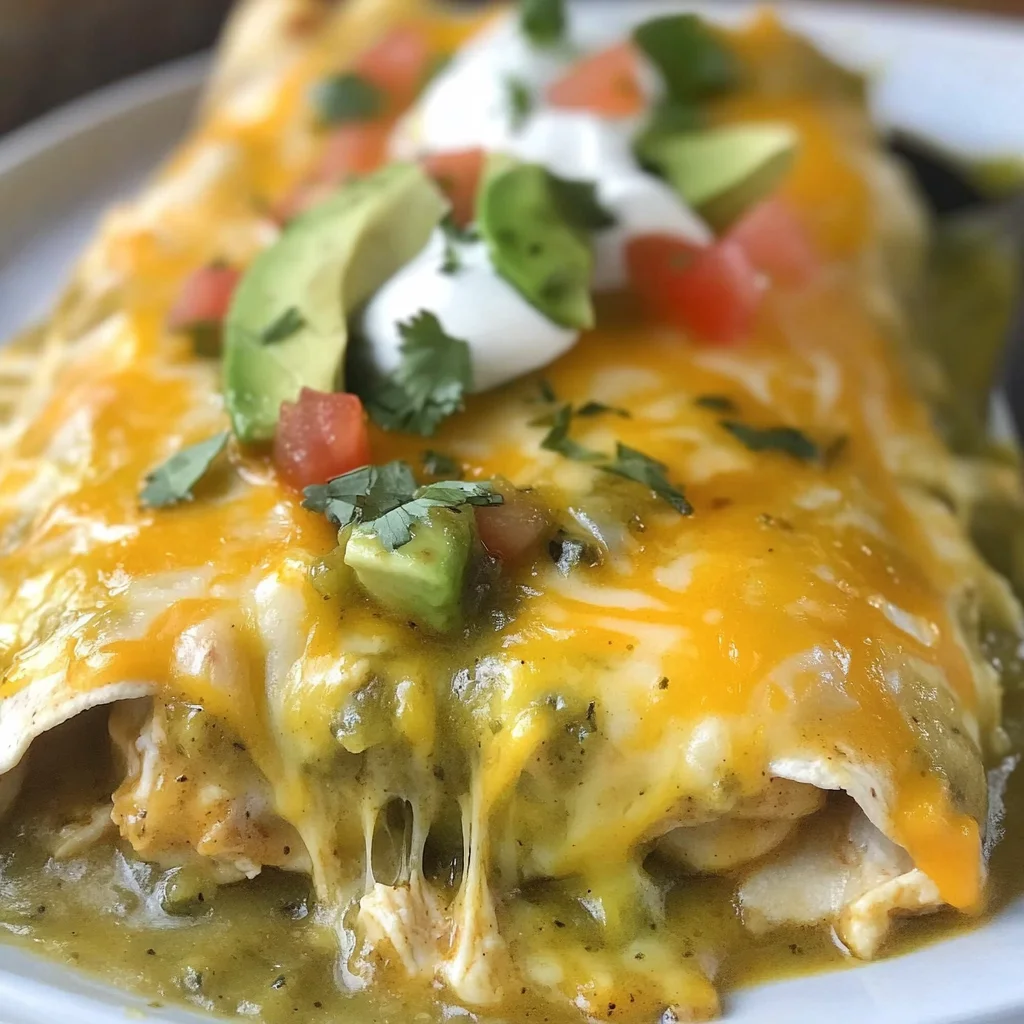 Green Chili Chicken Enchiladas Recipe