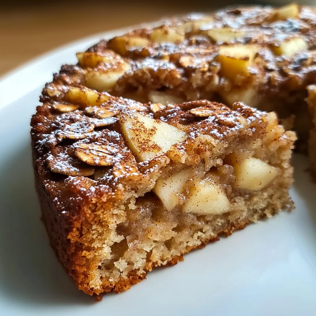 Healthy Oatmeal Apple Cake