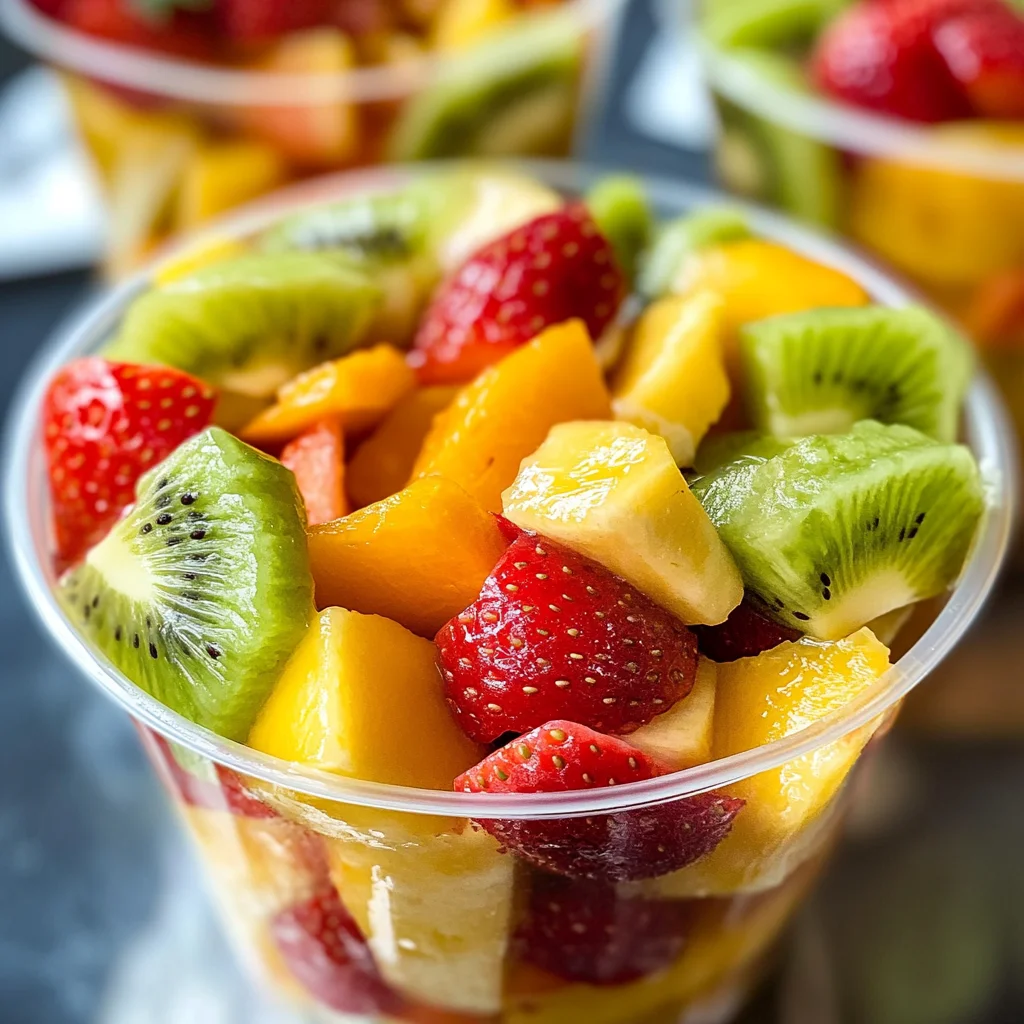 Homemade Tropical Fruit Cups