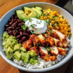 Honey Lime Chipotle Chicken Burrito Bowls