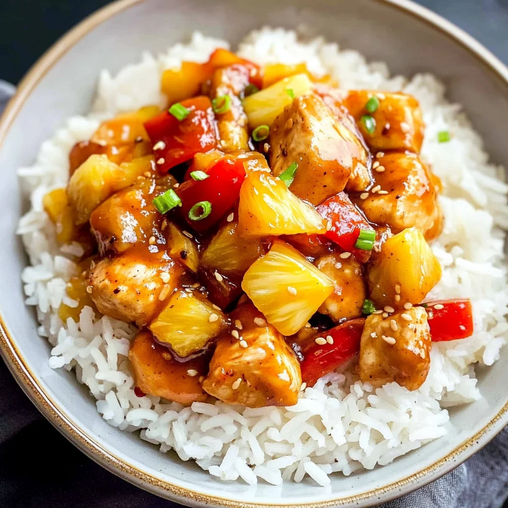 Instant Pot Pineapple Chicken and Rice