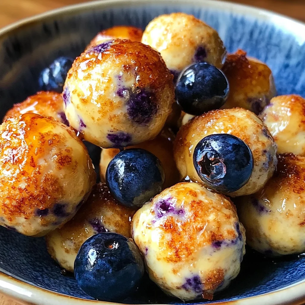 Lemon Blueberry Cottage Cheese Protein Bites