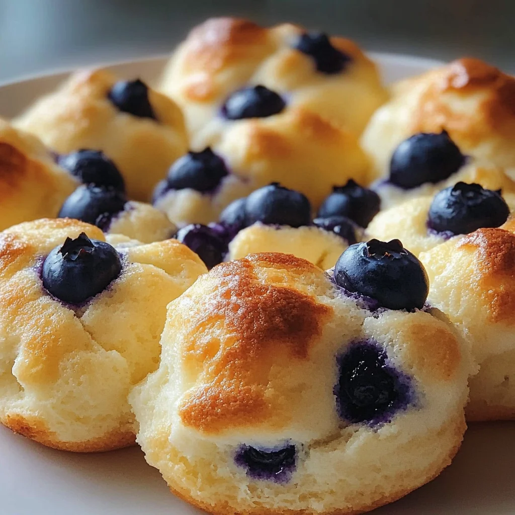 Magical Cottage Cheese Blueberry Cloud Bread Recipe