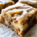 Maple Glazed Apple Blondies
