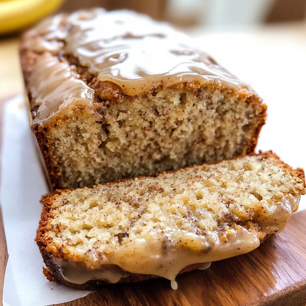 Maple Glazed Banana Bread