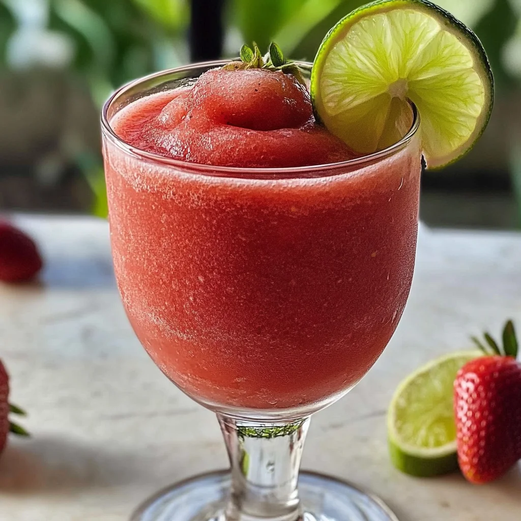 Nonalcoholic Strawberry Margaritas