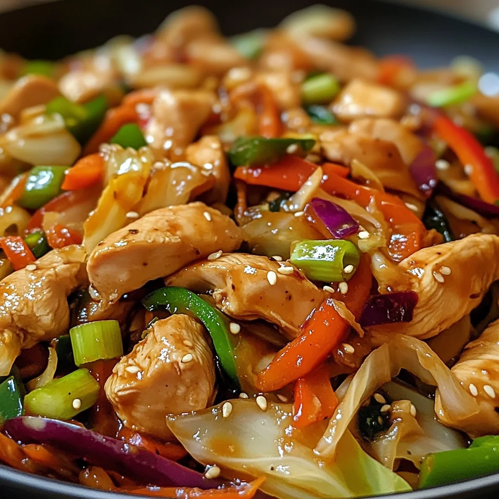 Quick Chicken Cabbage Stir-Fry