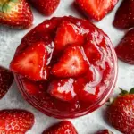 Quick Strawberry Sauce with Fresh Strawberries