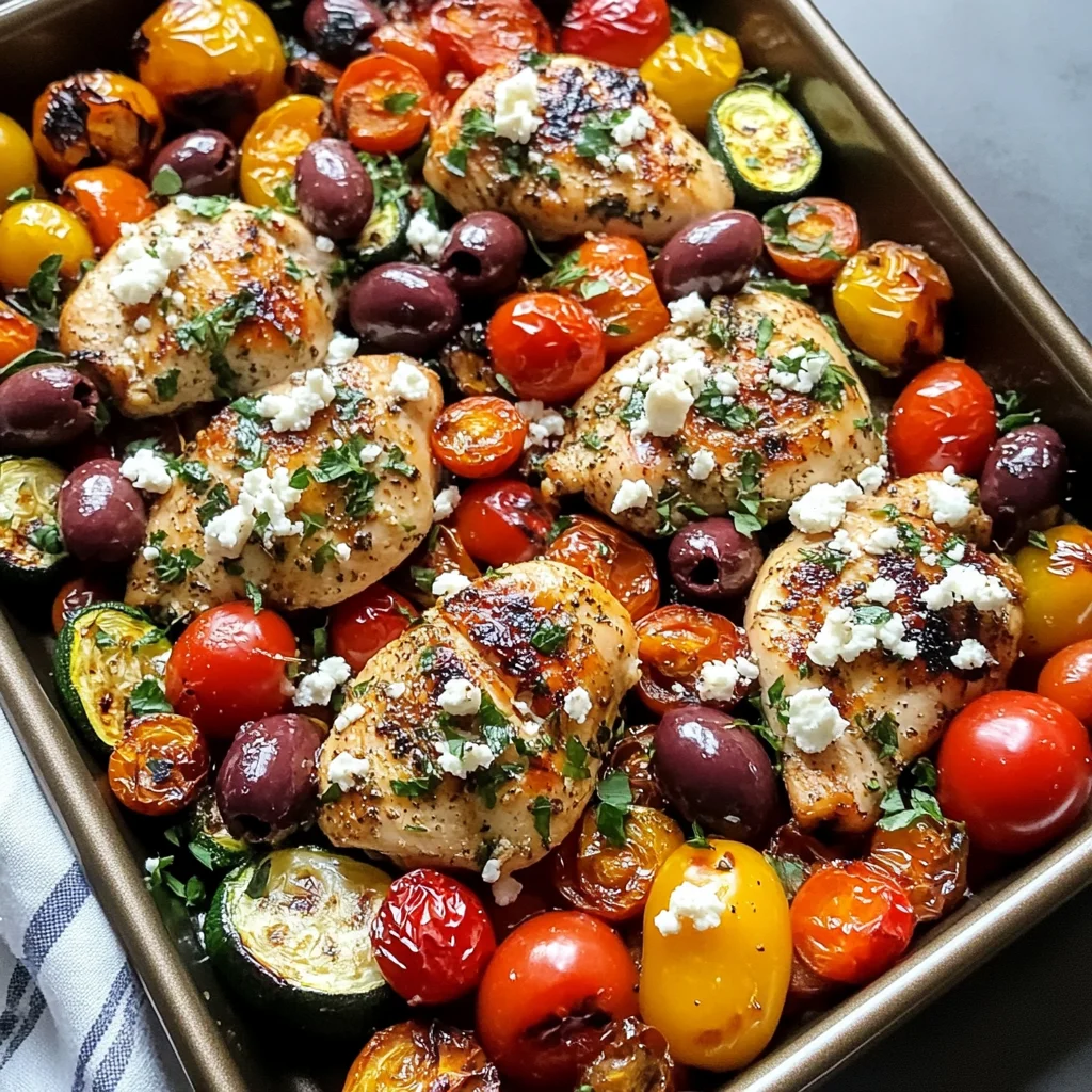 Sheet Pan Greek Chicken and Veggies (Easy One-Pan Meal)