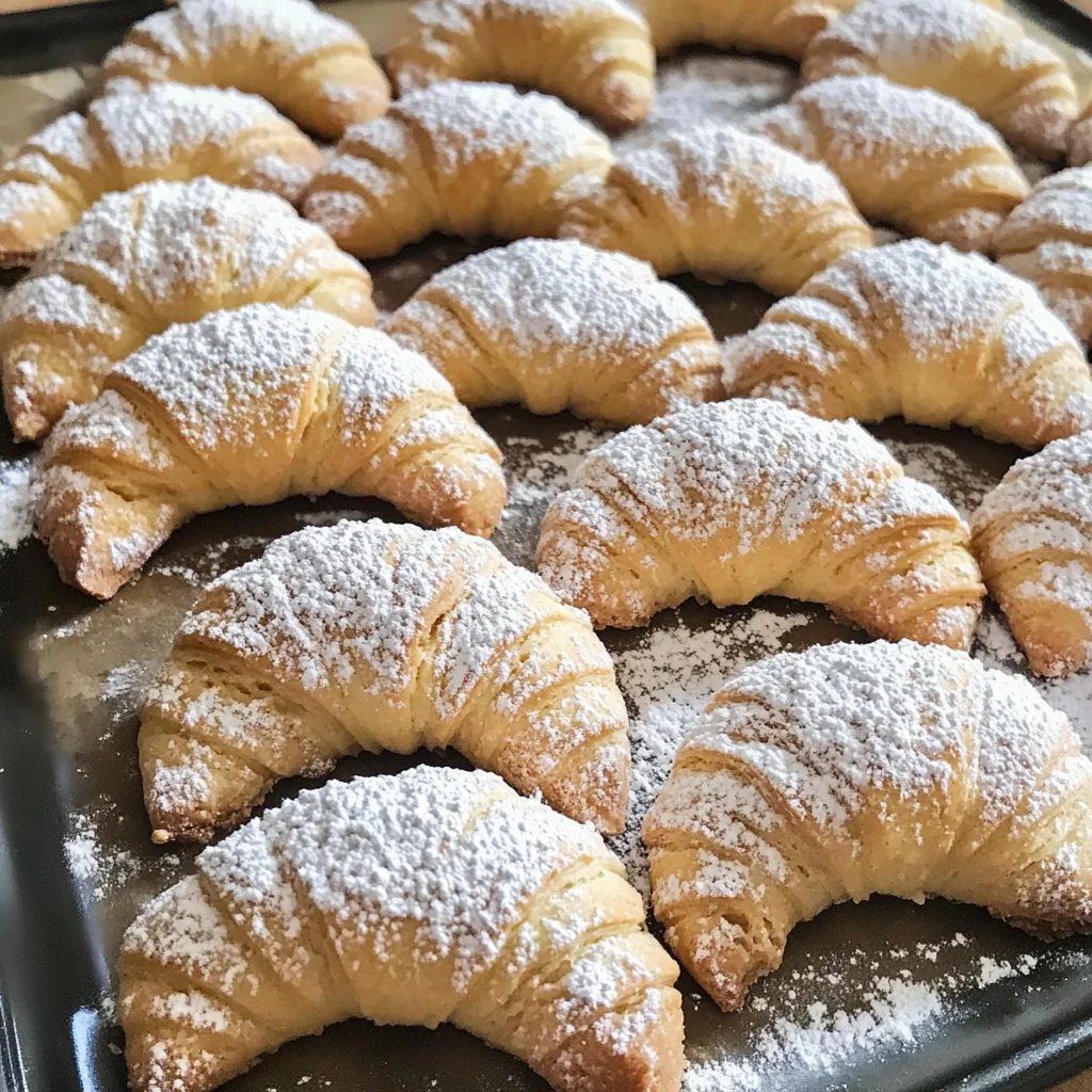 Soft Butter and Sour Cream Crescent Cookies (Cornulețe)