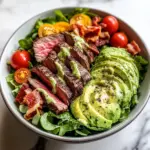 Steak Cobb Salad With Avocado Dressing