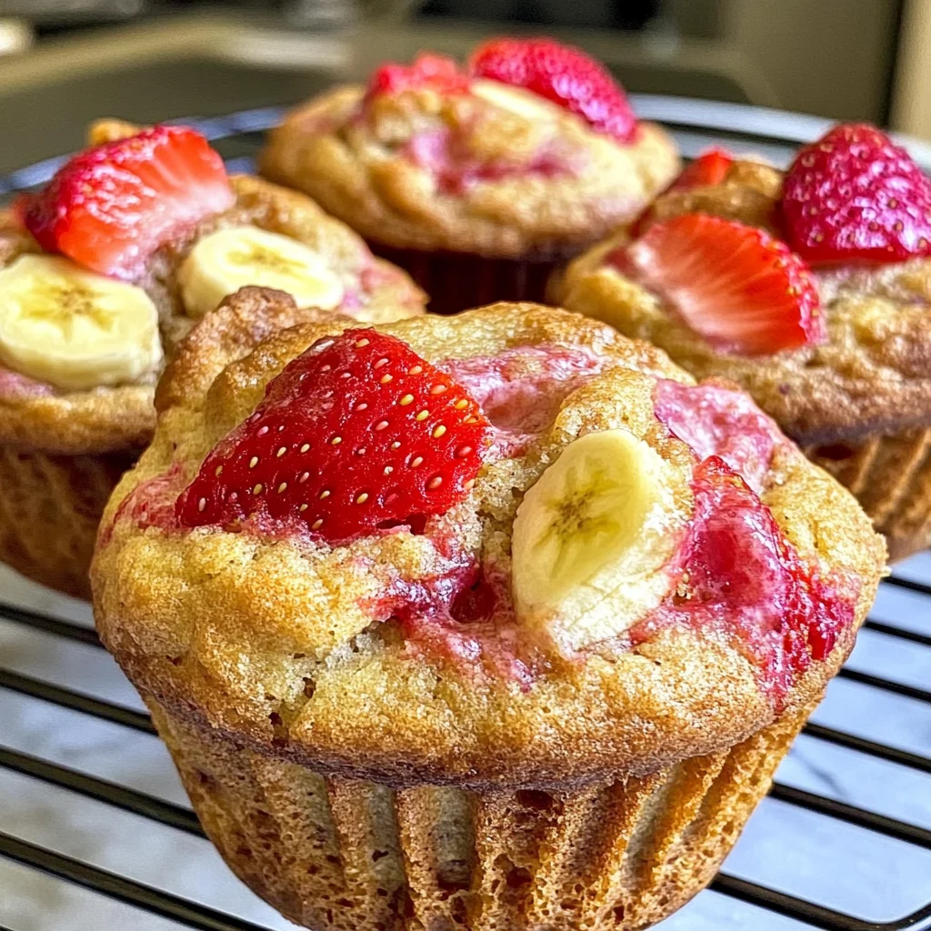 Strawberry Banana Muffins