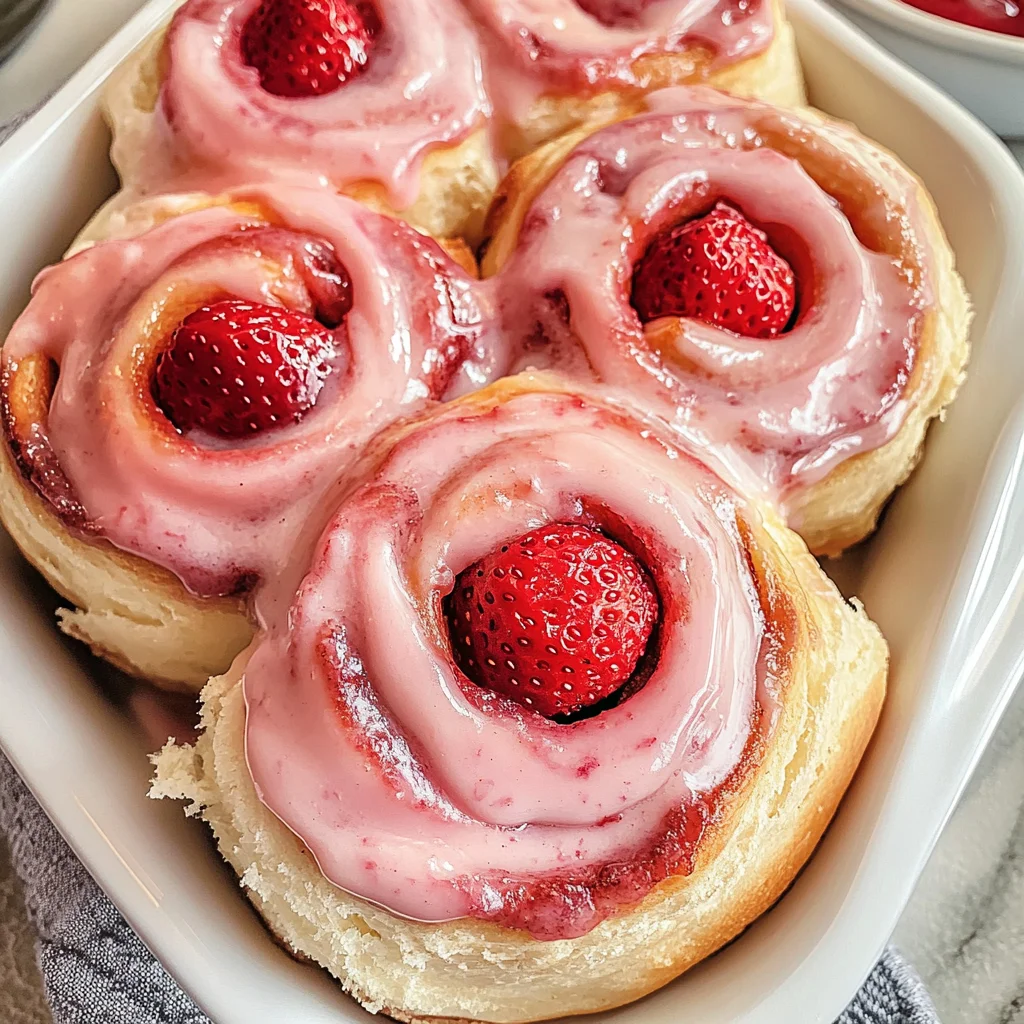 Strawberry Cinnamon Rolls