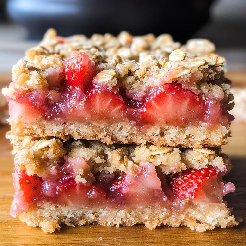 Strawberry Oat Bars
