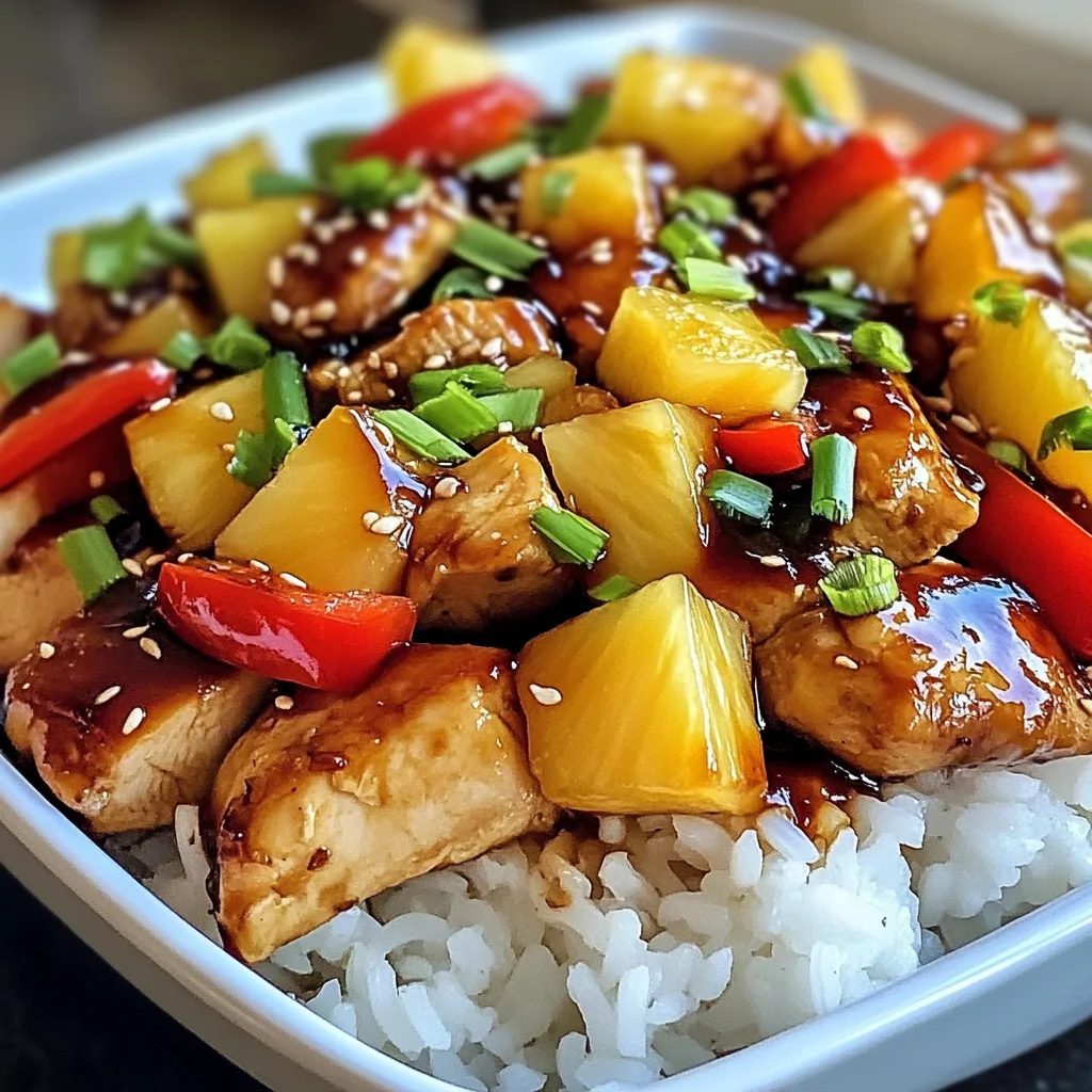 Teriyaki Pineapple Chicken Bowls: A Flavorful Delight!