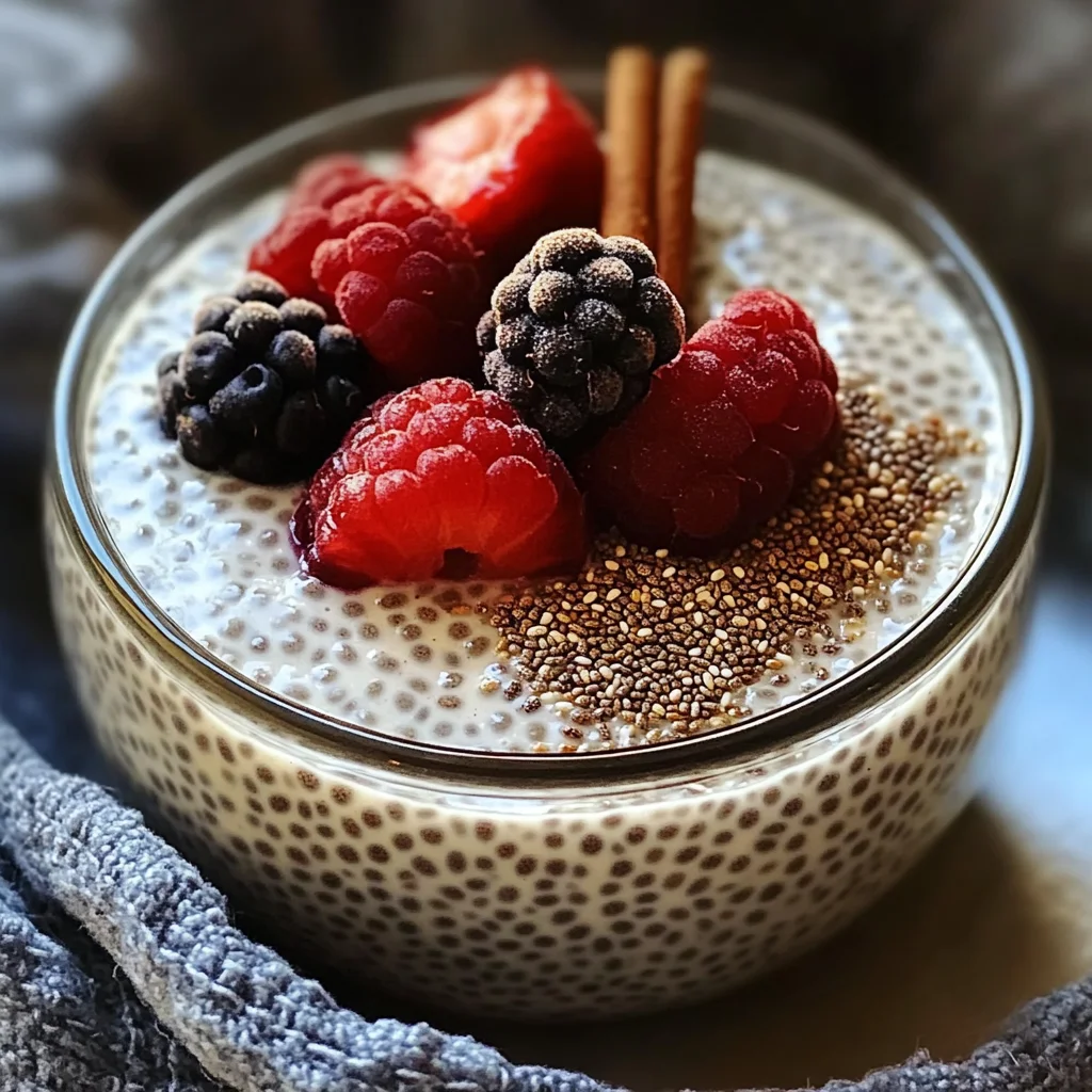 Vanilla Chia Pudding with Cinnamon