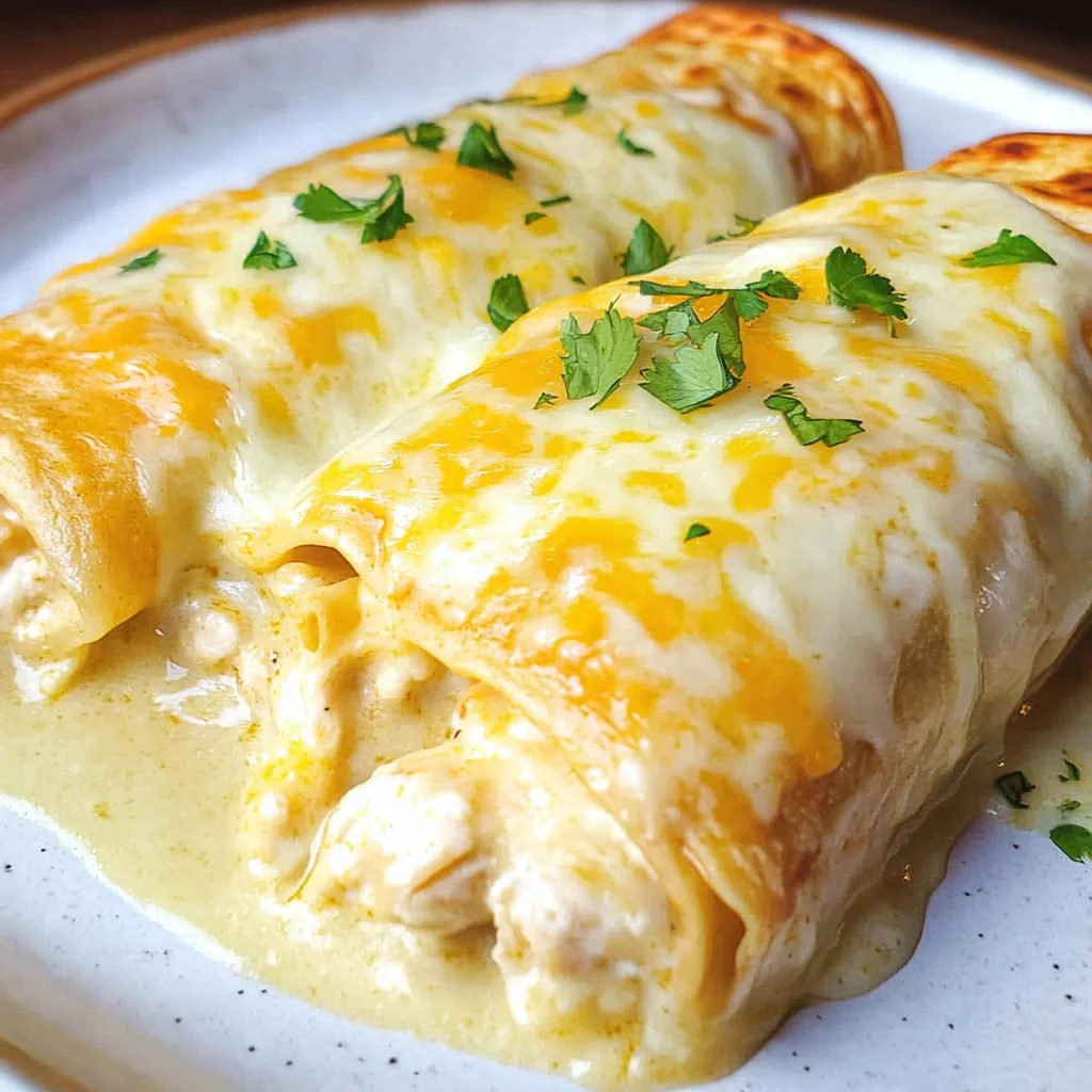 White Chicken Enchiladas