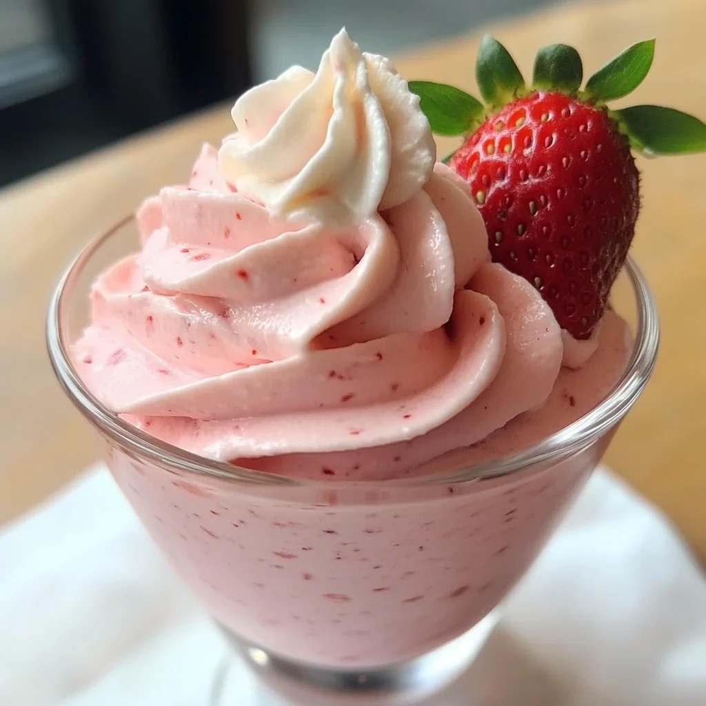 4-Ingredient Strawberry Mousse – So Light, So Dreamy!