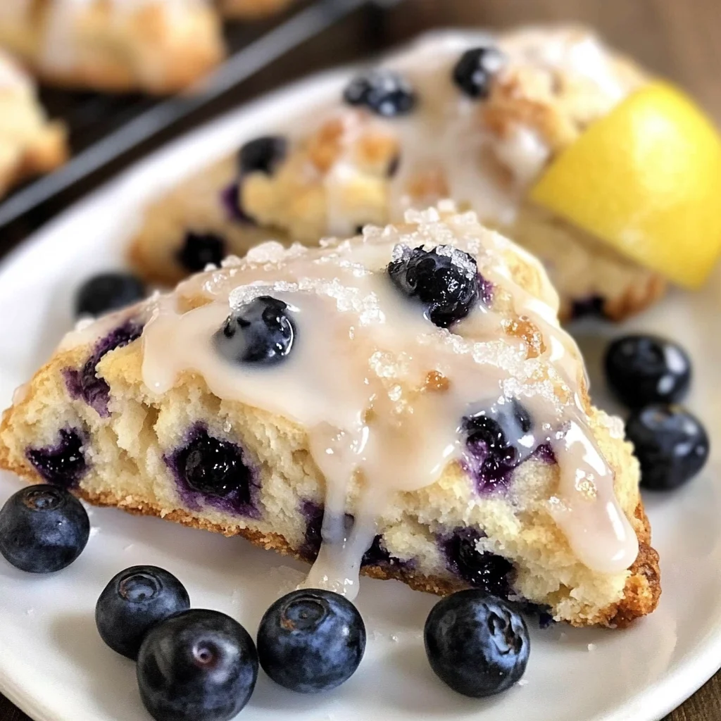 Amazing Lemon Blueberry Scones